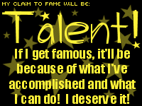 What's your claim to fame?